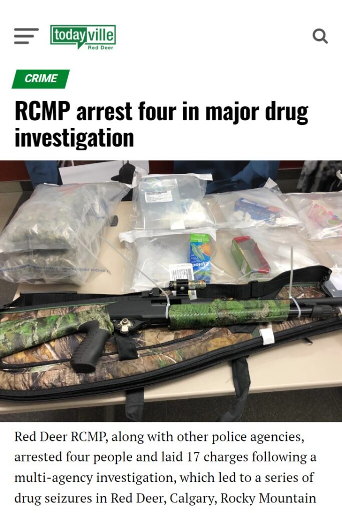 Todayville: RCMP arrest four in major drug investigation